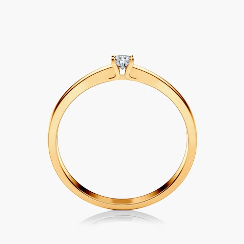 Pierścionek zaręczynowy SAVICKI: złoty, diament